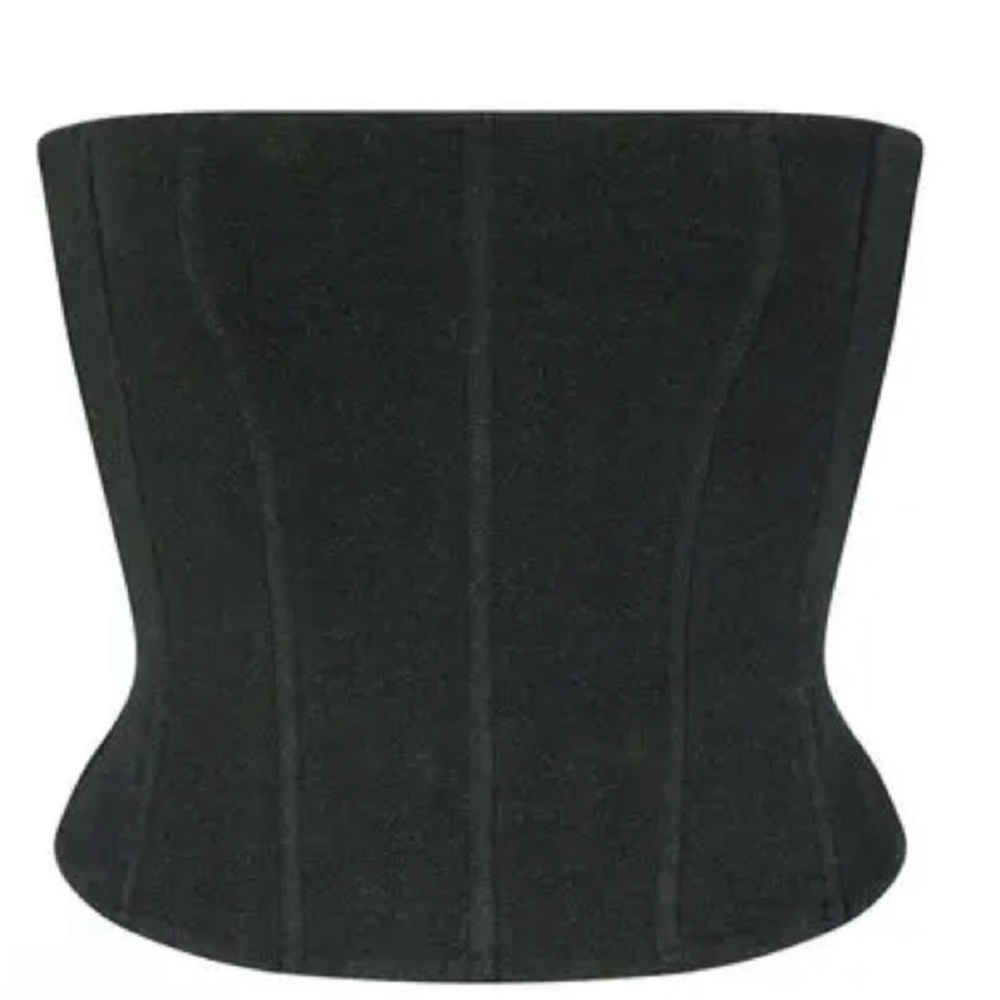 SKIMS outdoor corset in Washed Black 3X